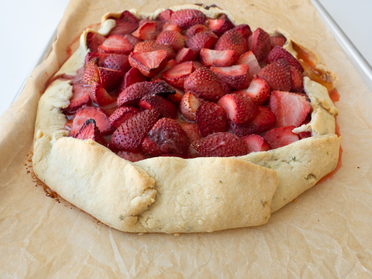 Medieval Strawberry Thyme Tart