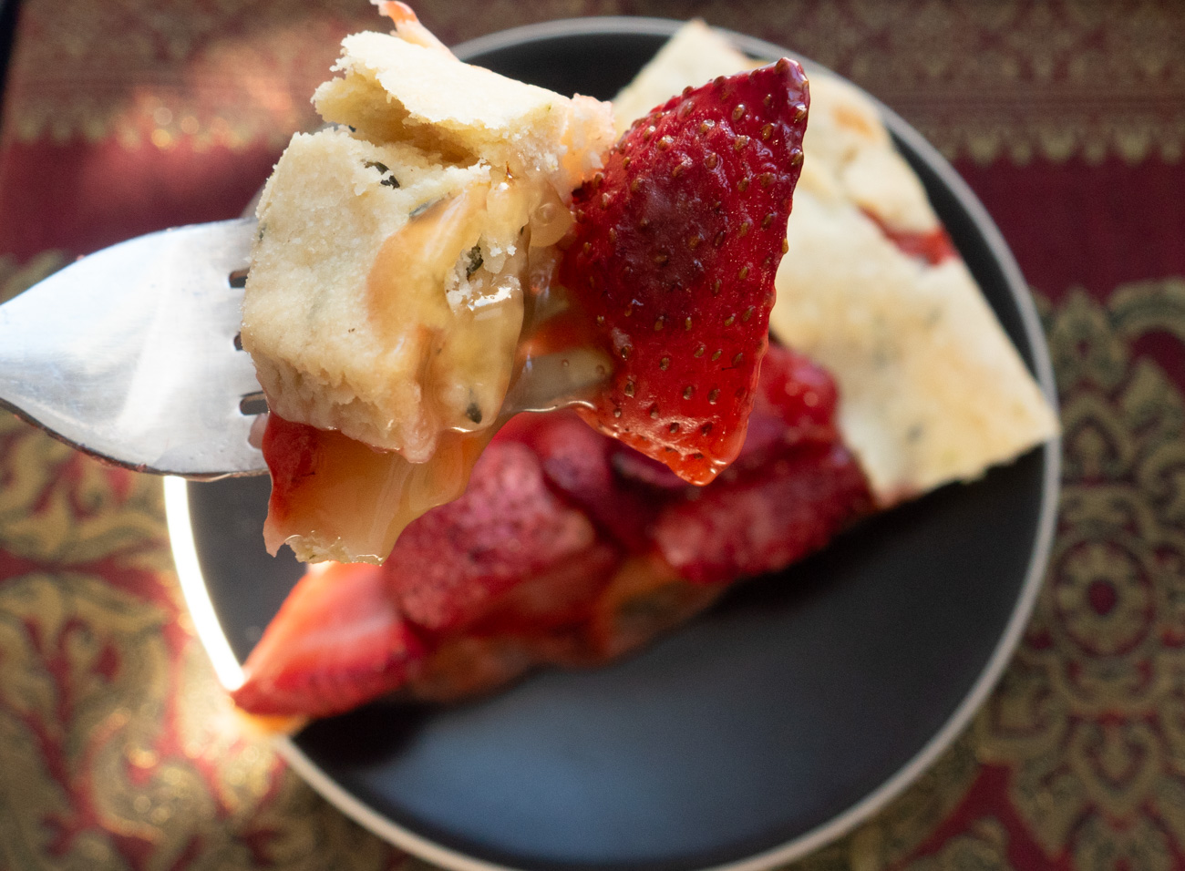 Medieval Strawberry Thyme Tart