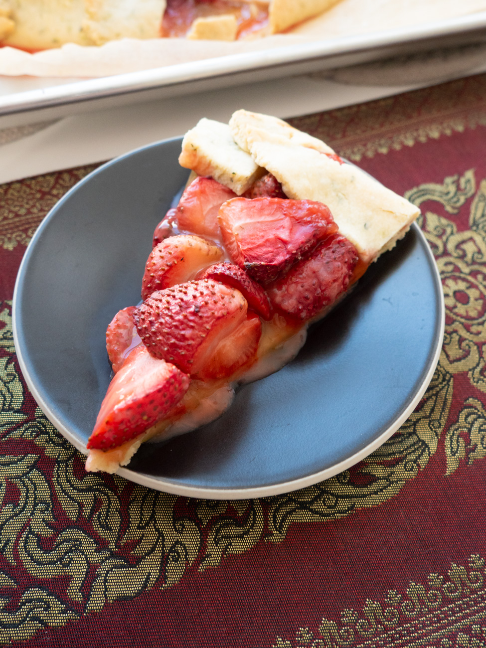 Medieval Strawberry Thyme Tart