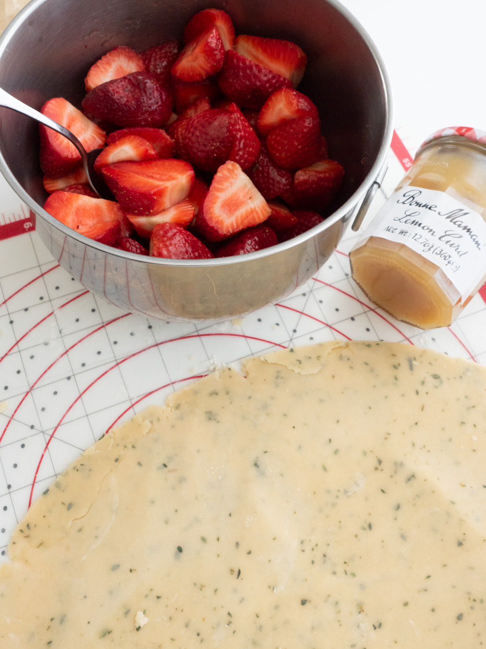 Medieval Strawberry Thyme Tart