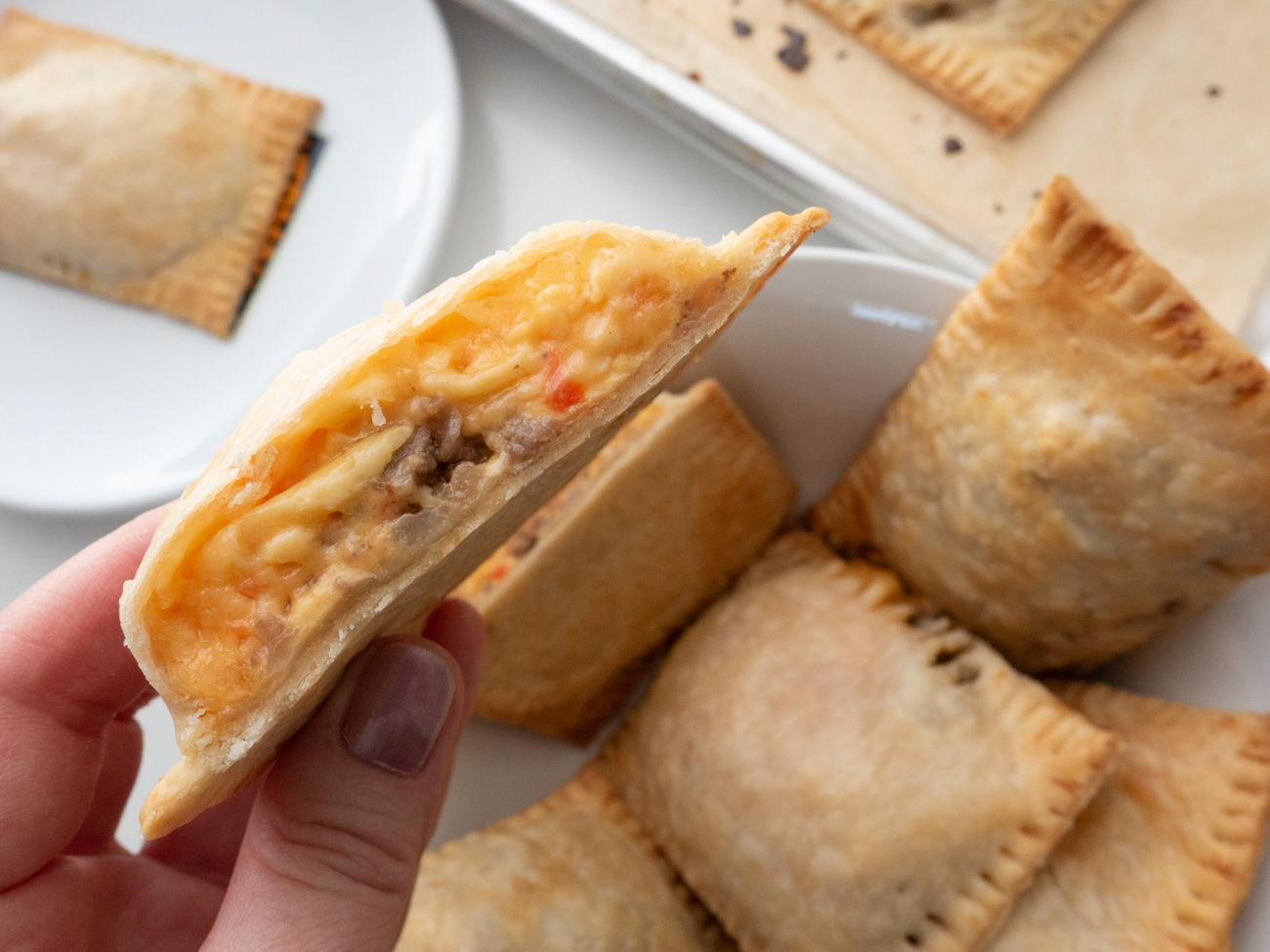 Pimento Cheeseburger Hand Pies