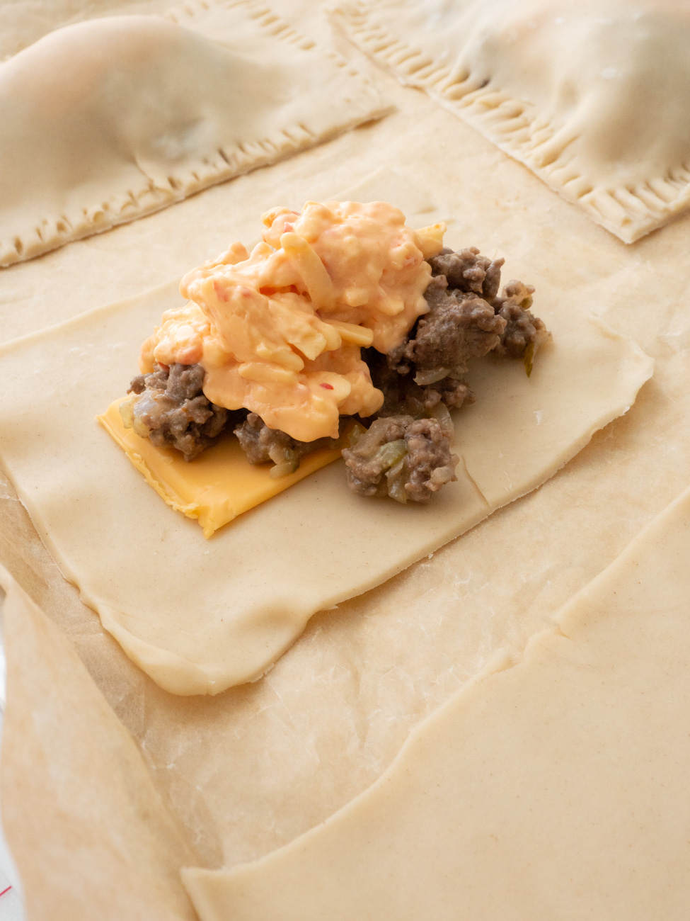 Pimento Cheeseburger Hand Pies