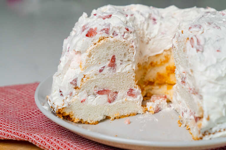 Strawberry Angel Cake