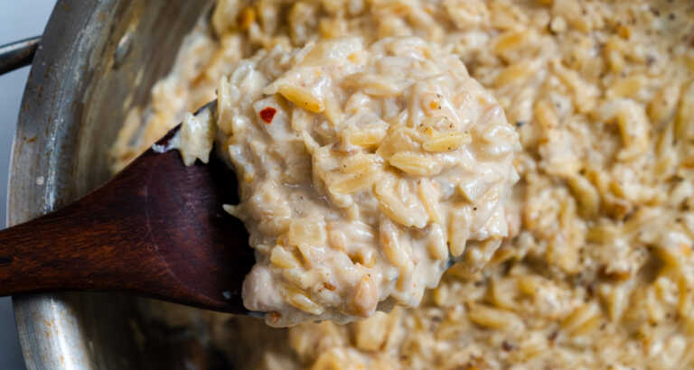 One Pot Chickpea Orzo