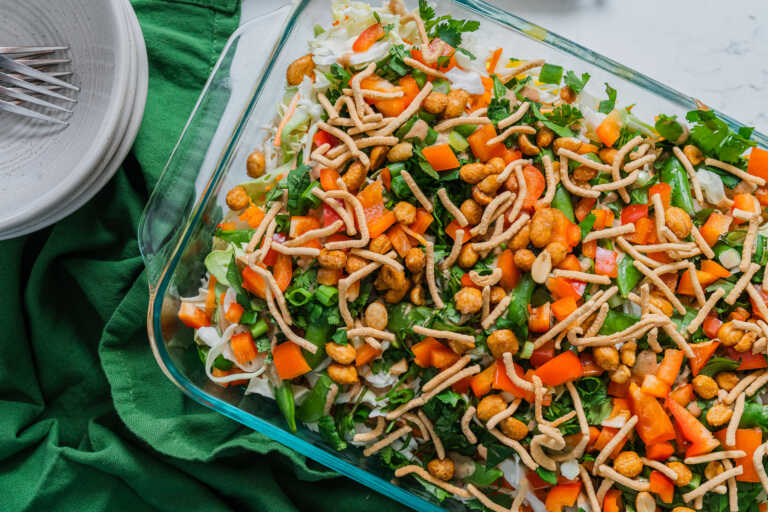 Layered Sesame Salad