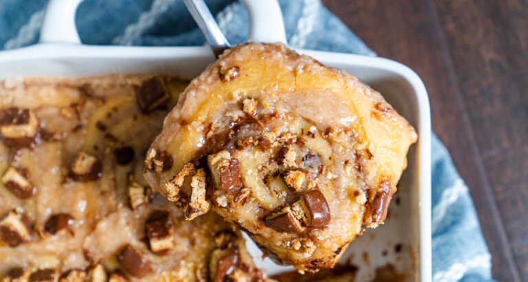 Tagalong Cinnamon Rolls