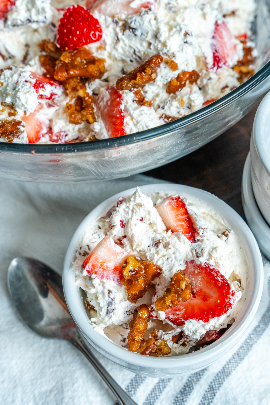 Strawberry Crackle Salad Vertical 9