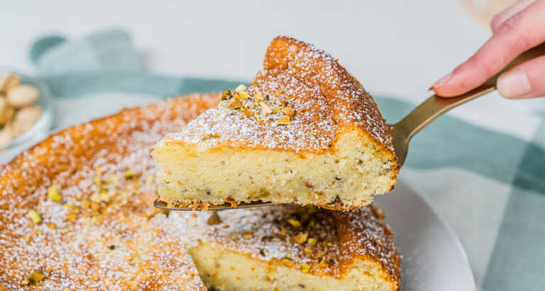French Pistachio Cake