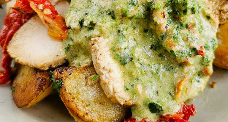 Tuscan Chicken with Rosemary Potatoes