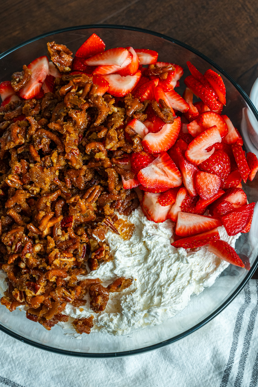 Strawberry Crackle Salad Vertical 5