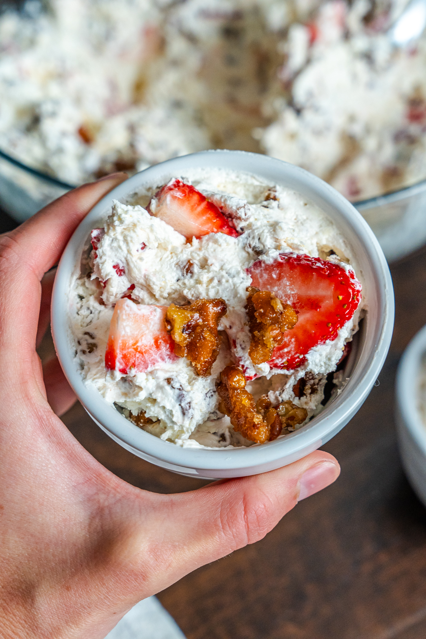 Strawberry Crackle Salad Vertical 12