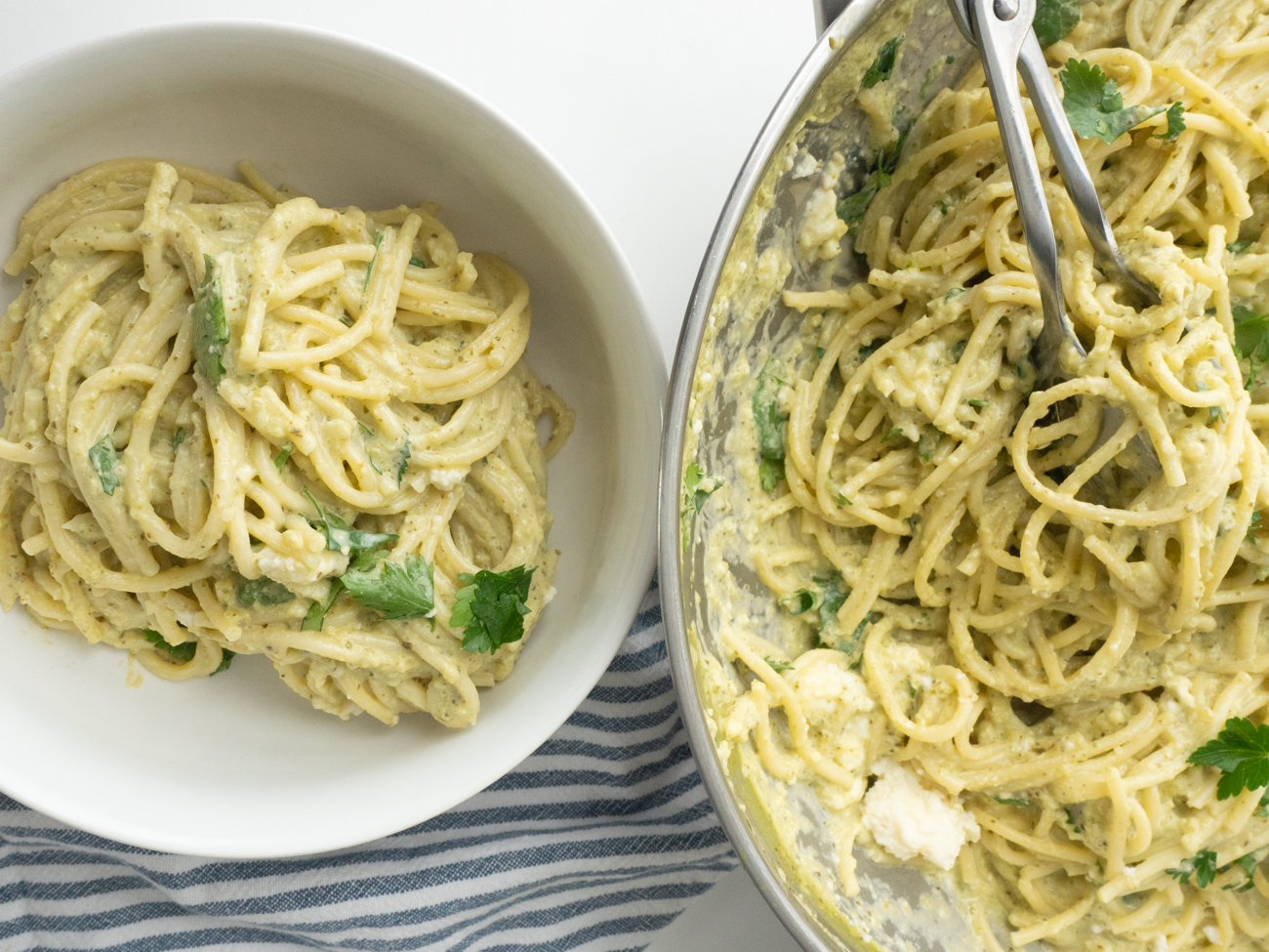 Espagueti Verde (Poblano Pasta)