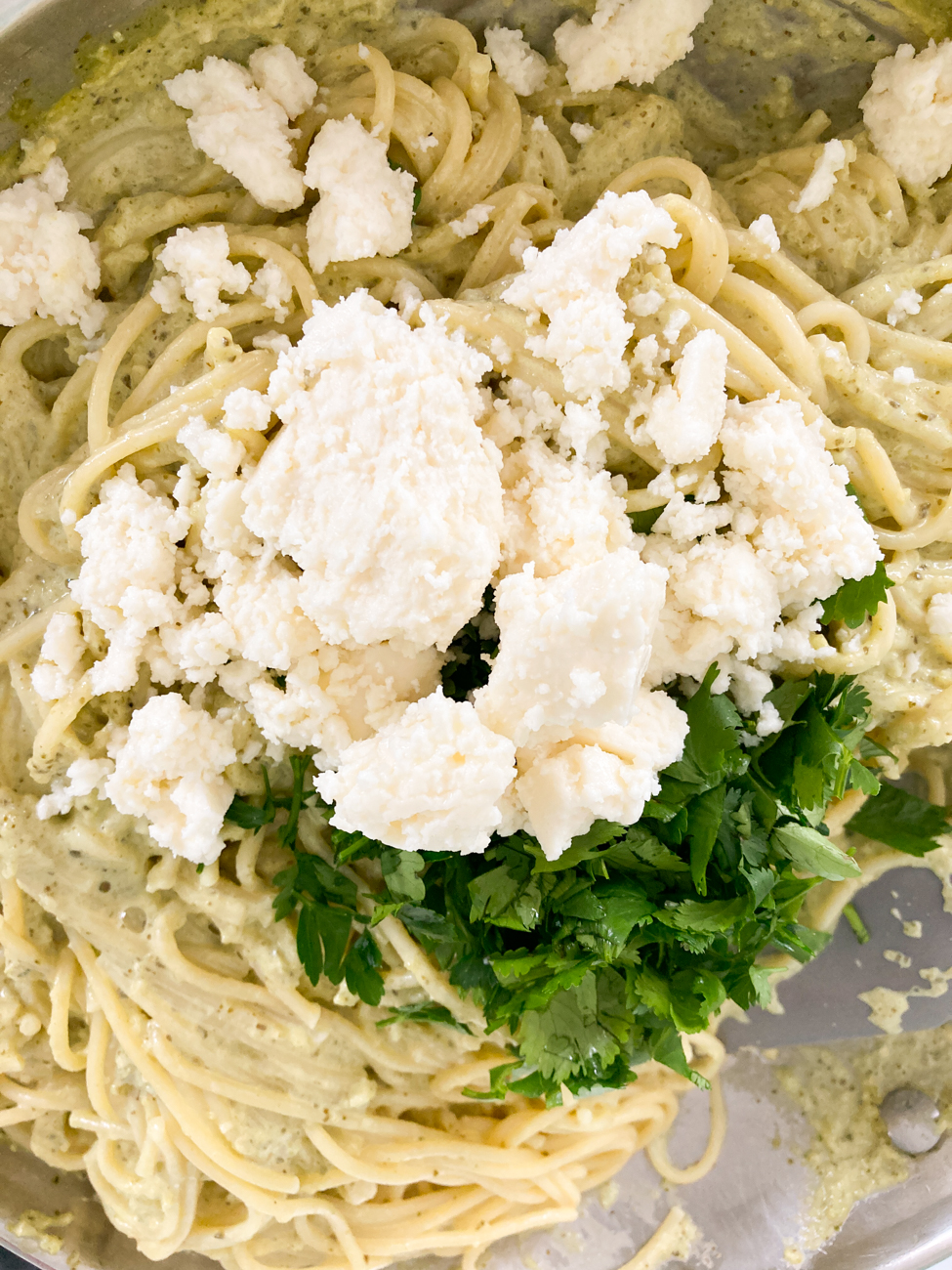 Espagueti Verde (Poblano Pasta)
