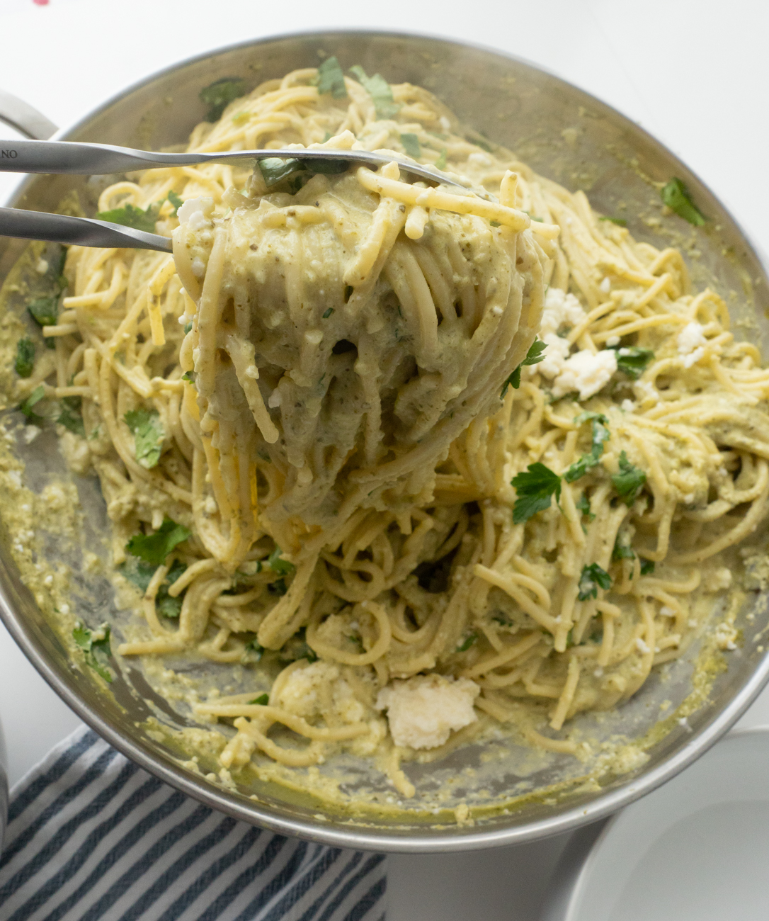 Espagueti Verde (Poblano Pasta)