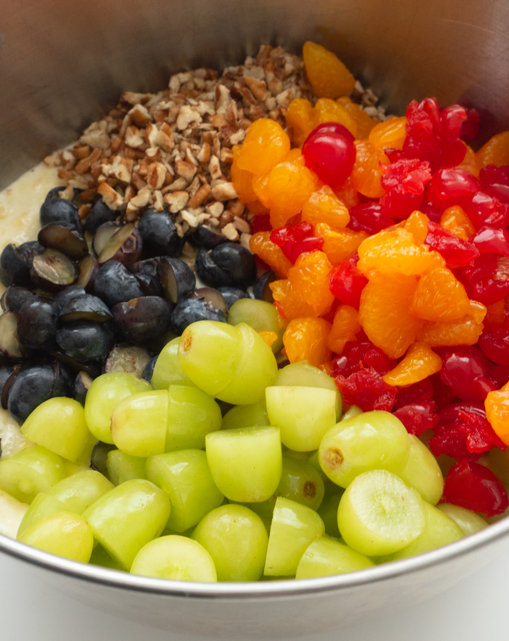 Ambrosia Fruit Salad Cheesecake