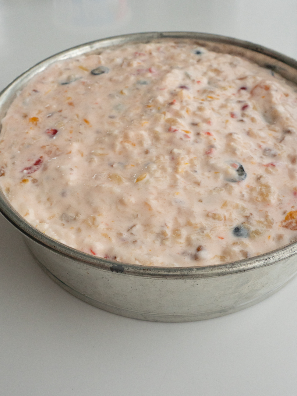 Ambrosia Fruit Salad Cheesecake