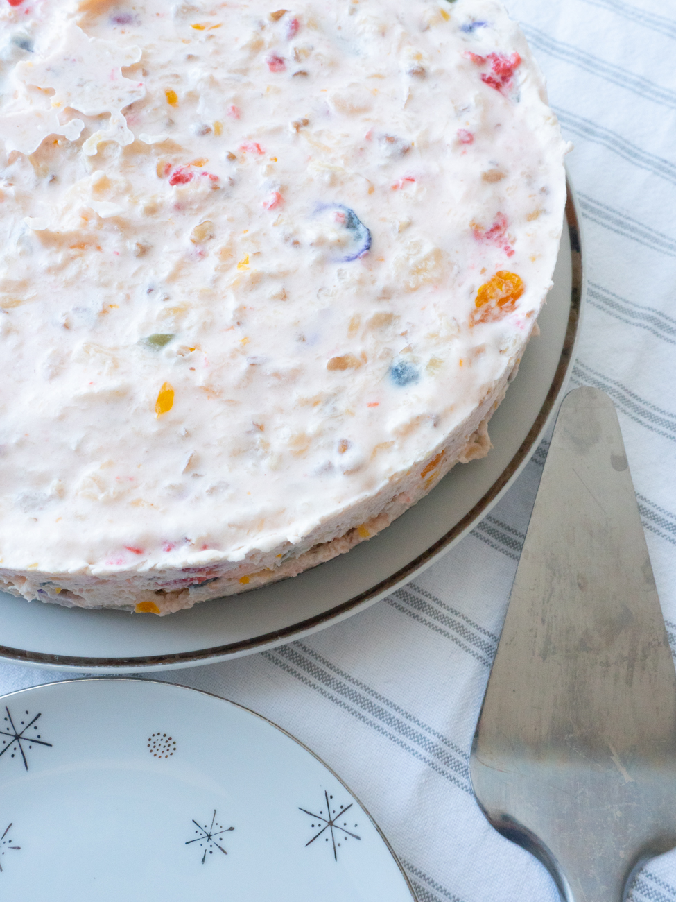 Ambrosia Fruit Salad Cheesecake