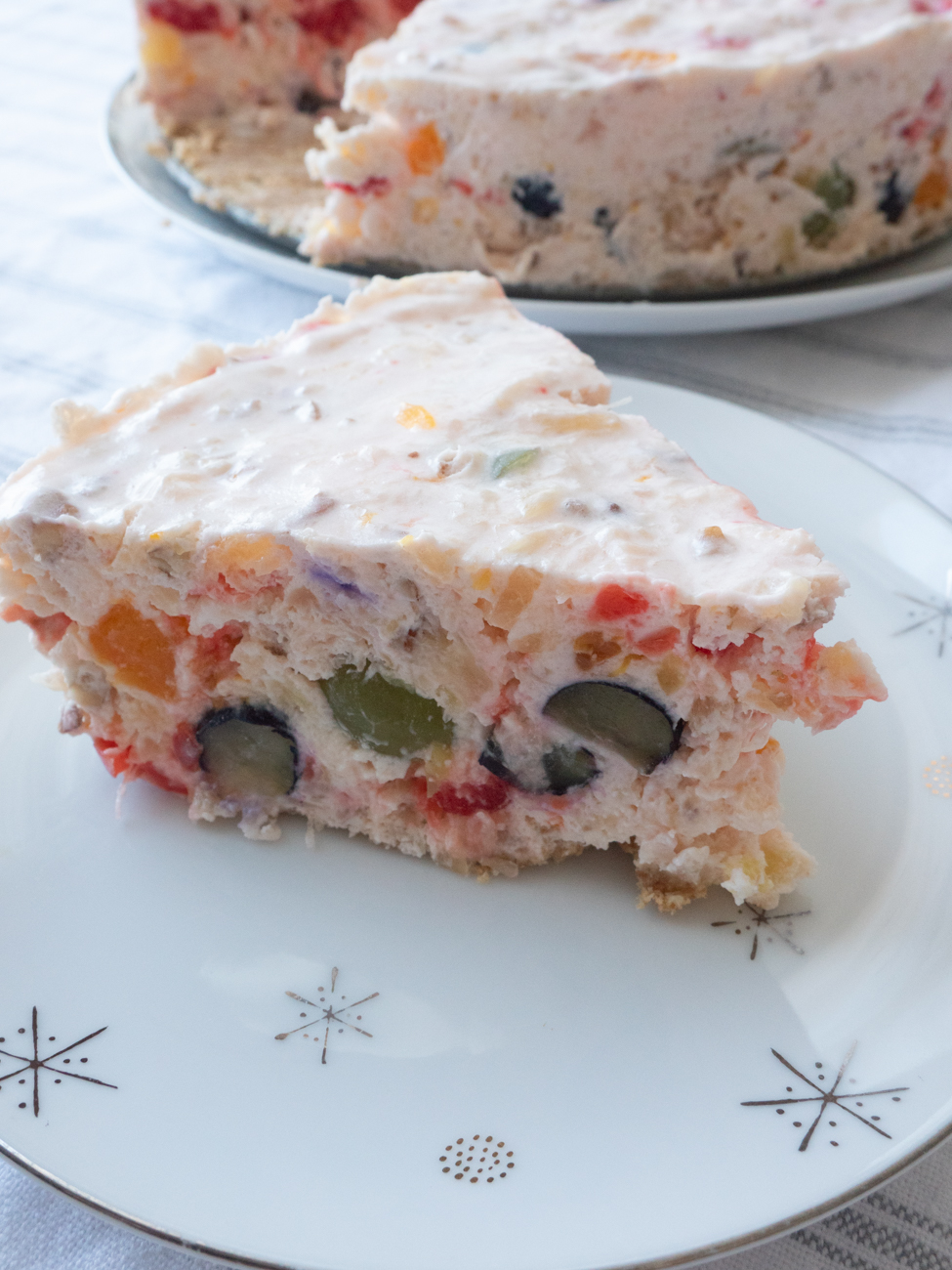 Ambrosia Fruit Salad Cheesecake