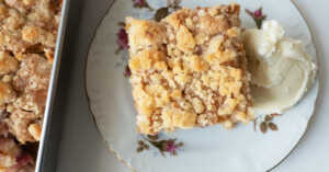 Sour Cream Rhubarb Cake