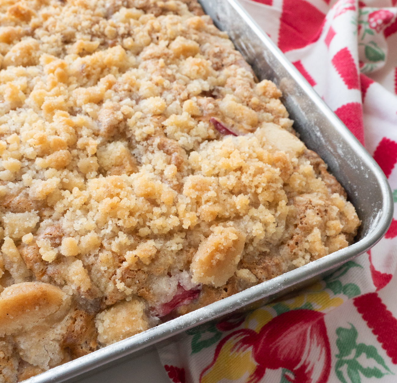 Sour Cream Rhubarb Cake