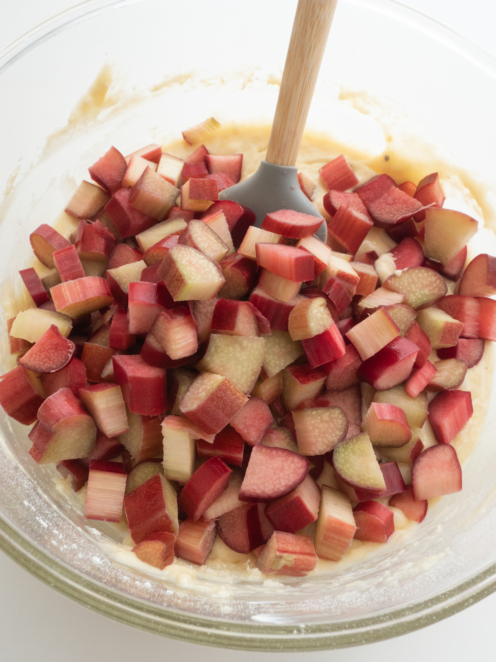 Sour Cream Rhubarb Cake