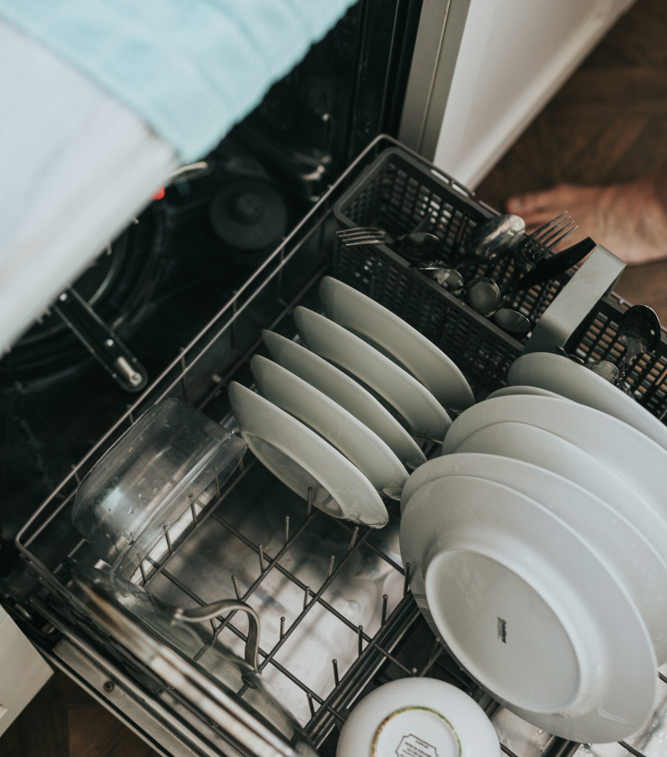 Dishwasher with Dishes In It