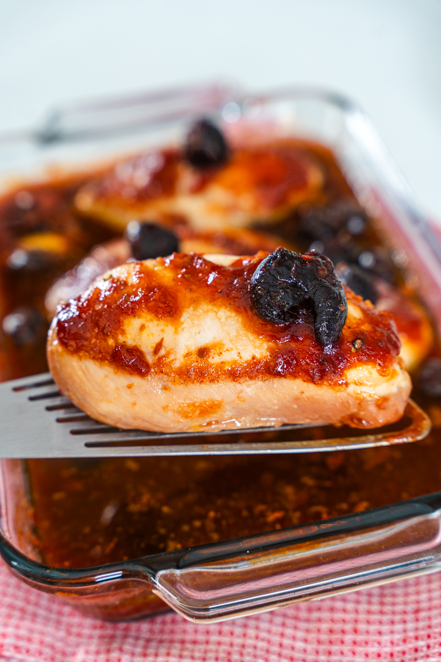 Cherries Jubilee Chicken Vertical 8