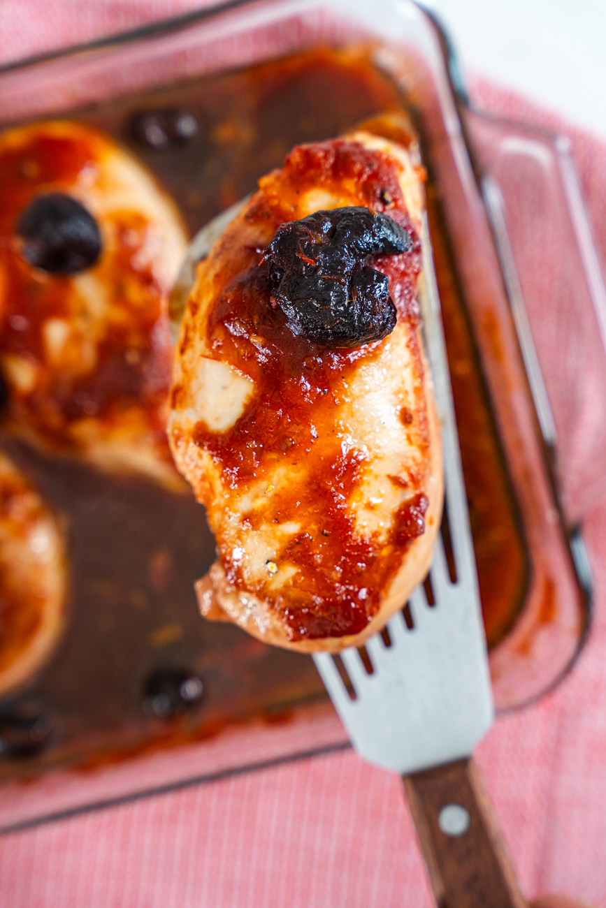 Cherries Jubilee Chicken Vertical 12