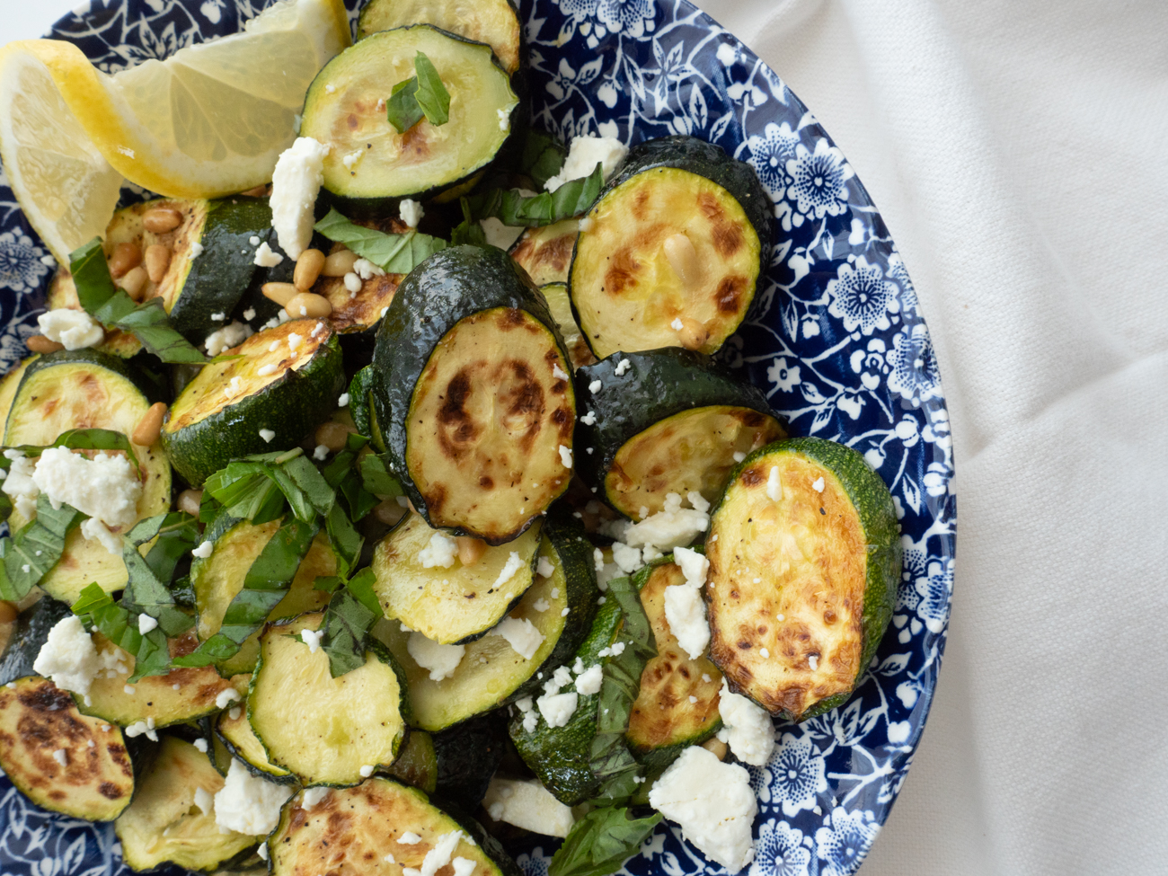 Charred Zucchini with Feta