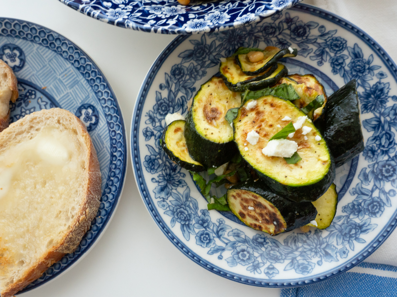 Charred Zucchini with Feta