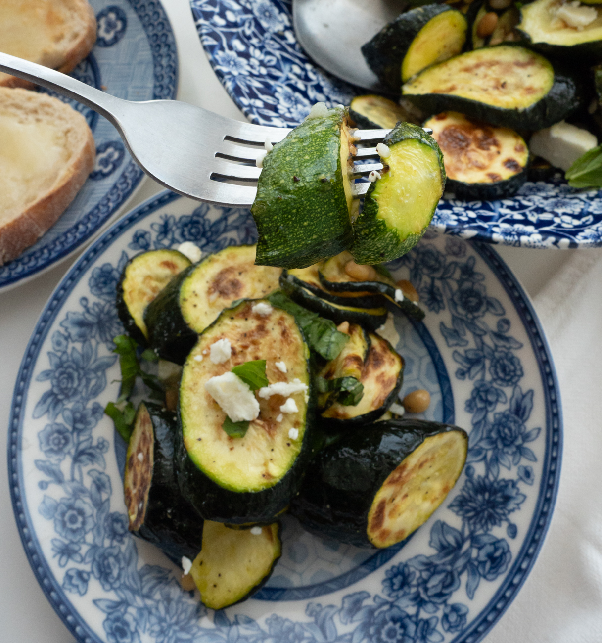 Charred Zucchini with Feta
