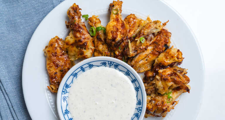 Cheesy Chicken Wing Bake