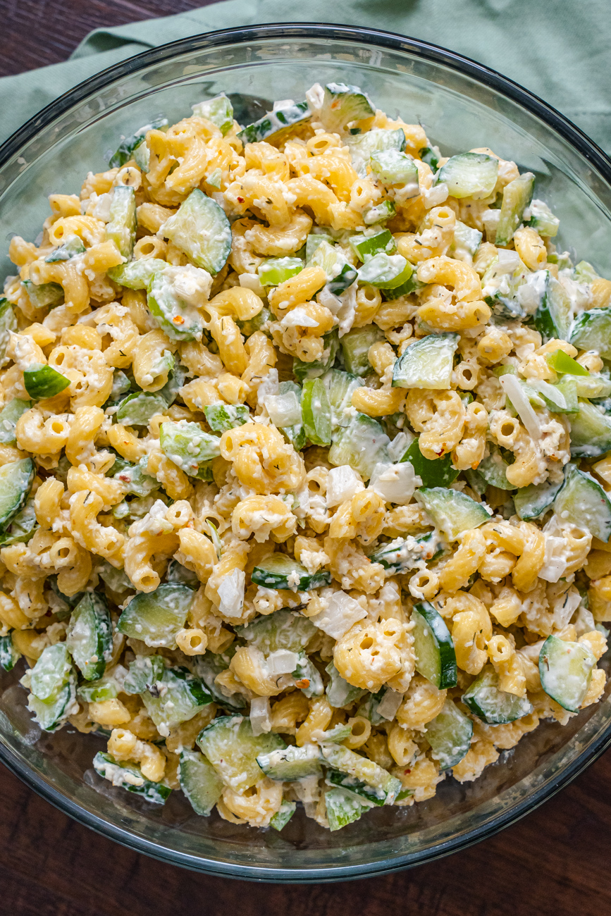 Cucumber Macaroni Salad Vertical 5