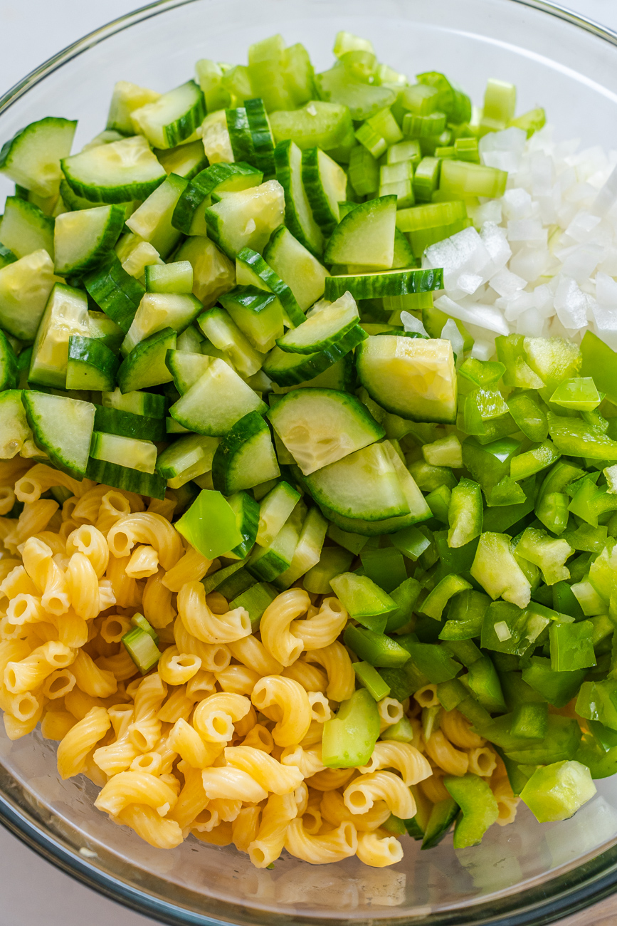 Cucumber Macaroni Salad Vertical 2
