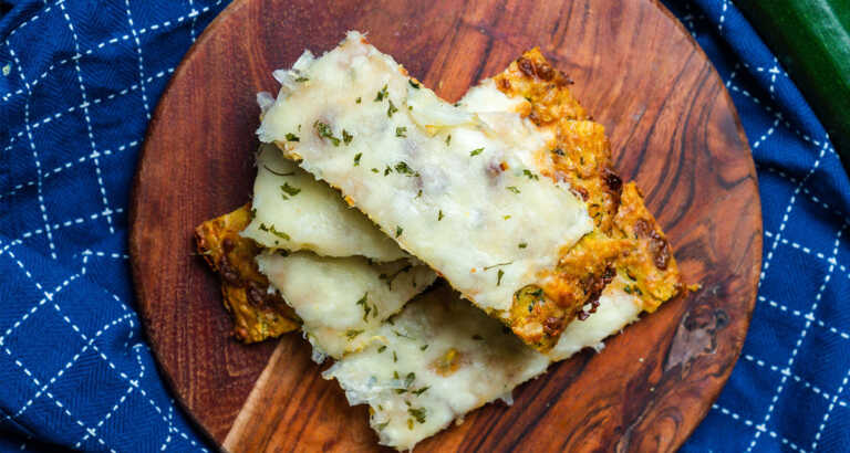 Cheesy Garlic Zucchini Bread