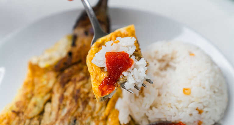 Filipino Eggplant Omelet