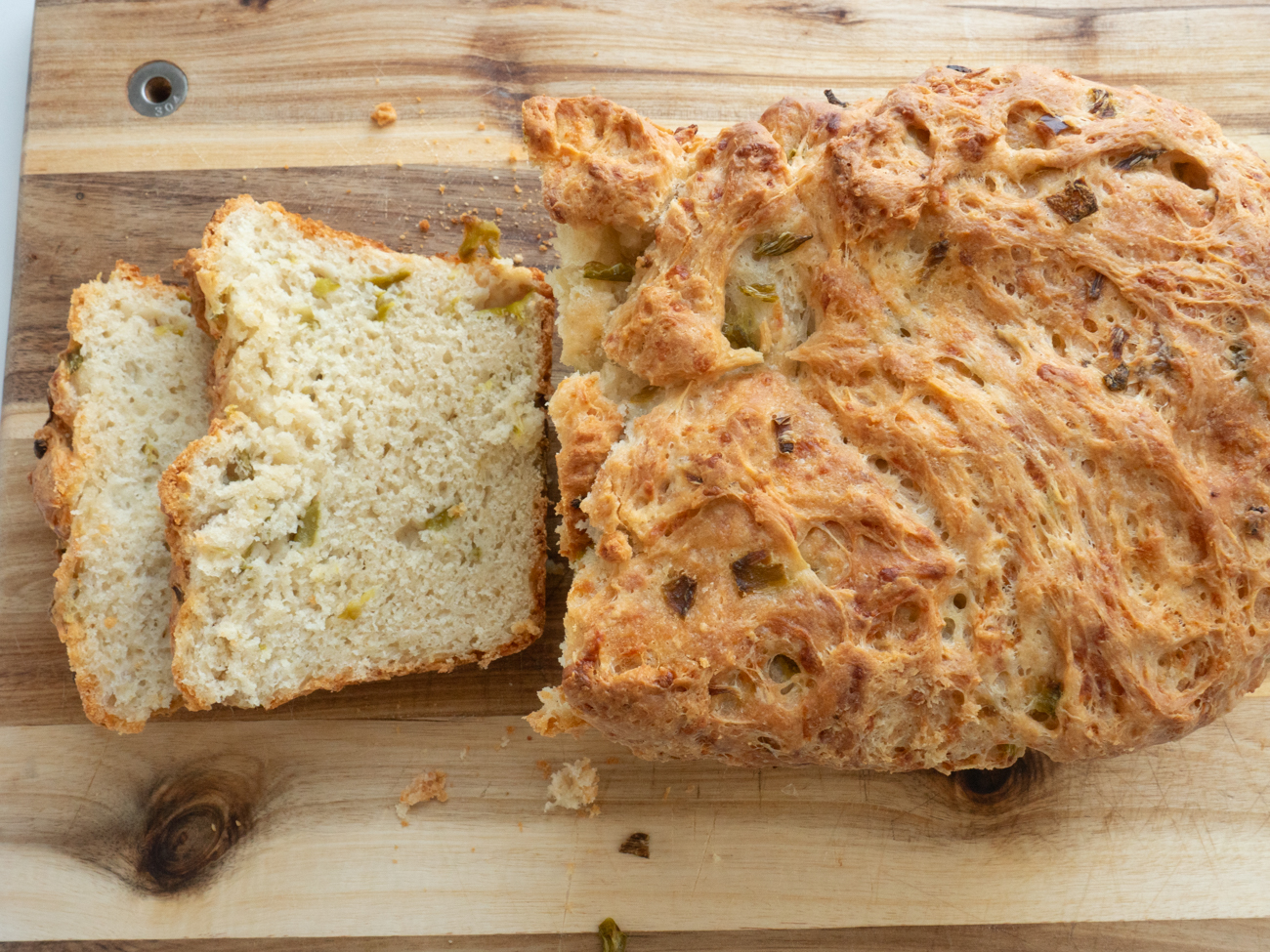 Green Chile Cheese Bread