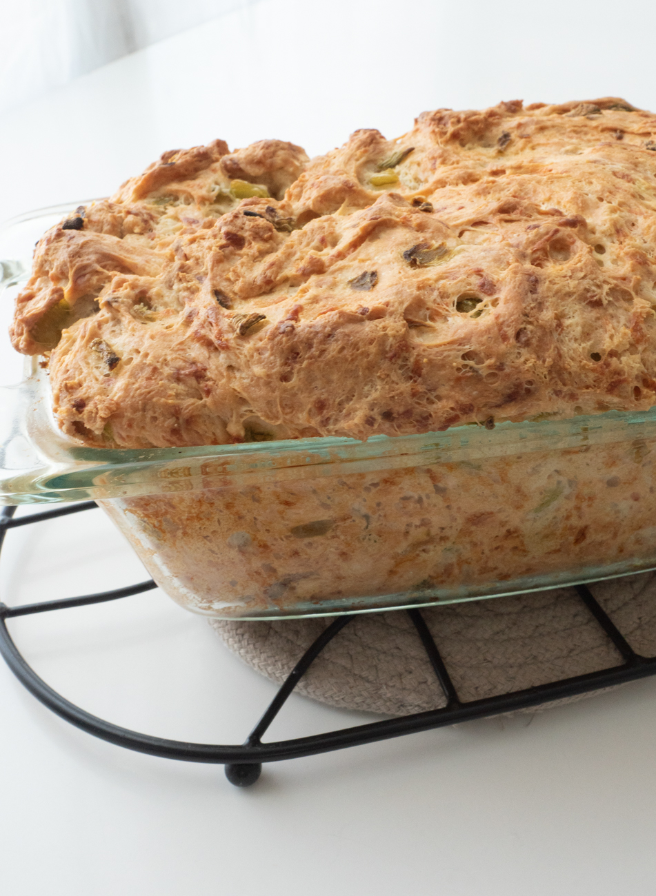 Green Chile Cheese Bread 
