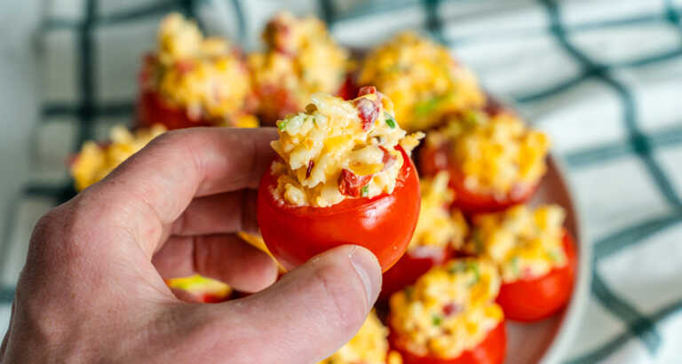 Pimento Cheese Stuffed Tomatoes