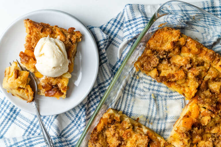 Peach Baked Pudding