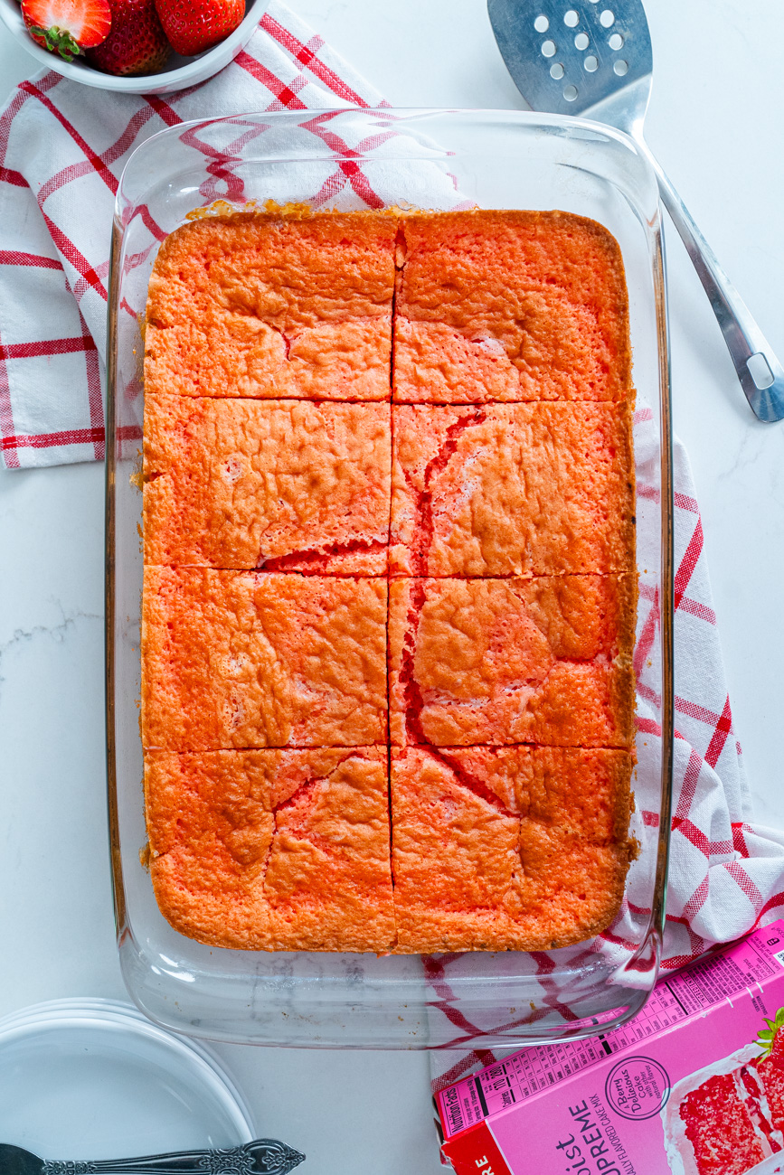 Strawberry Earthquake Cake Vertical 8