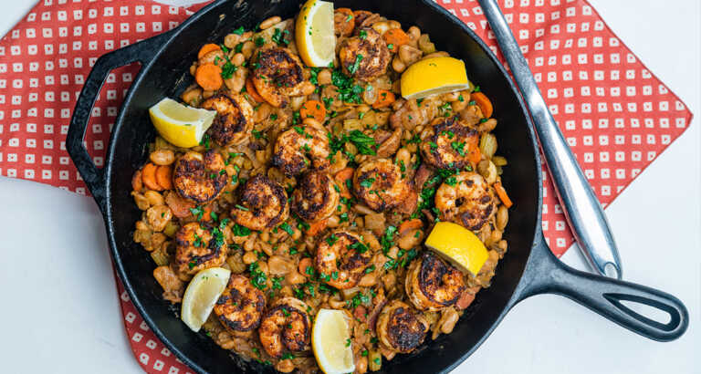 Cajun Shrimp and Beans