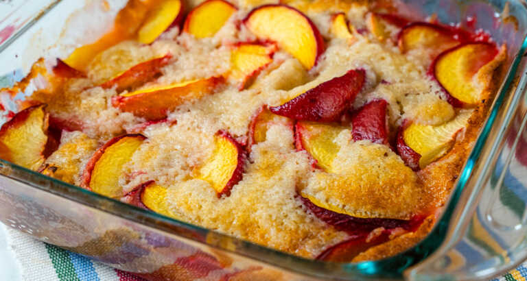 Peach Spoon Cake