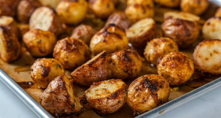 Mayonnaise Roasted Potatoes