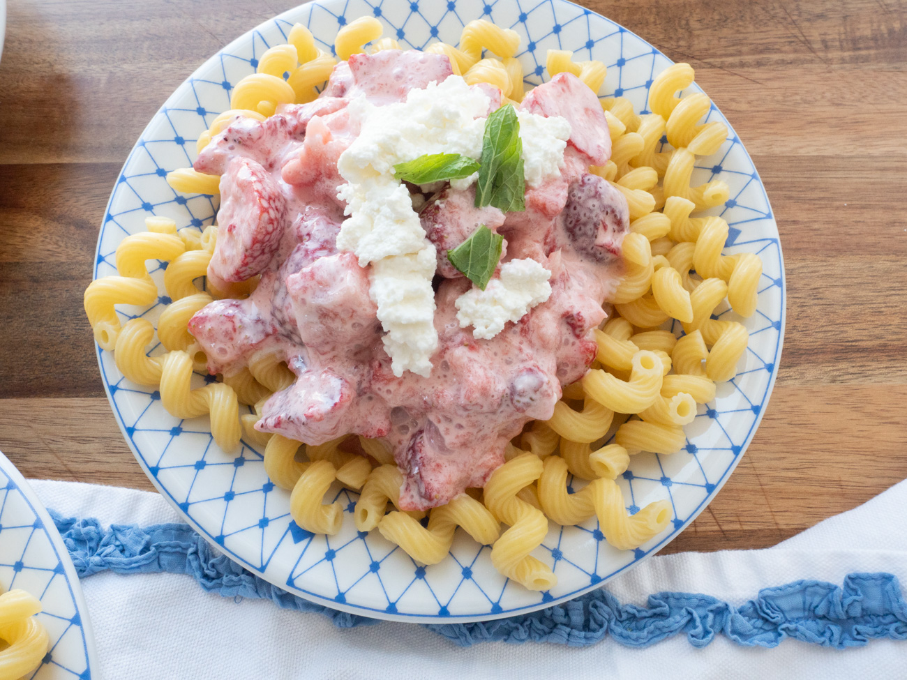 Pasta with Strawberries