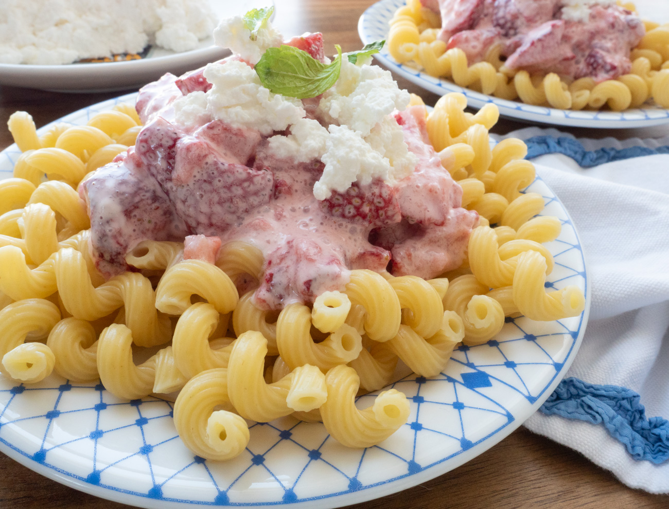 Pasta with Strawberries