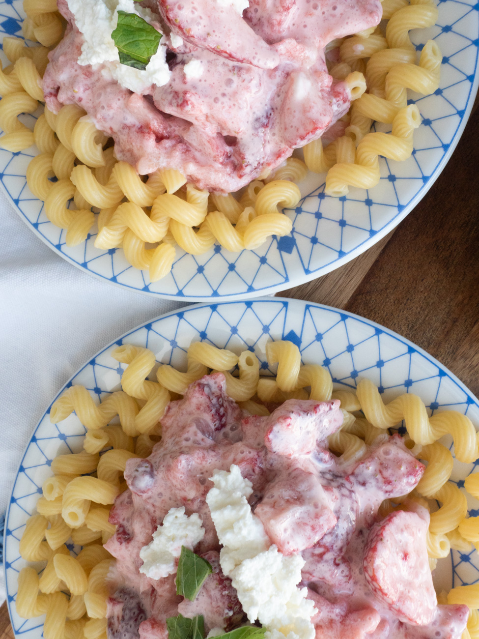 Pasta with Strawberries