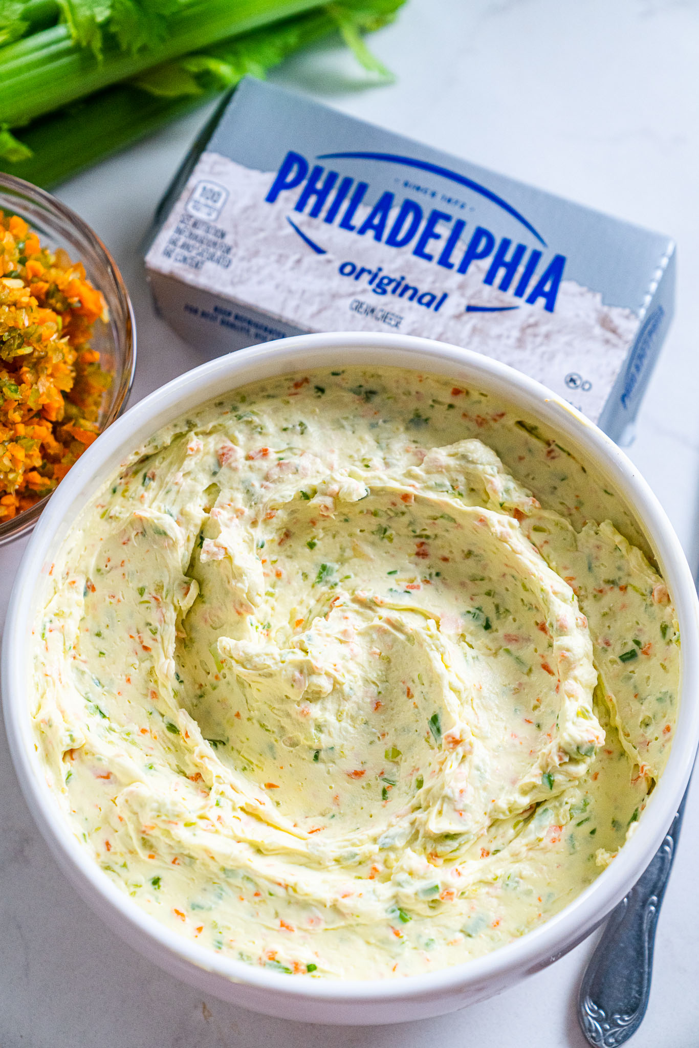 Garden Vegetable Cream Cheese Spread Vert-10