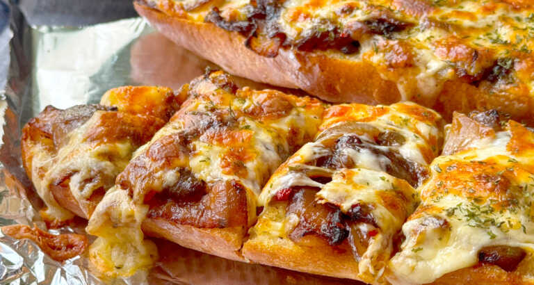 French Onion Garlic Bread