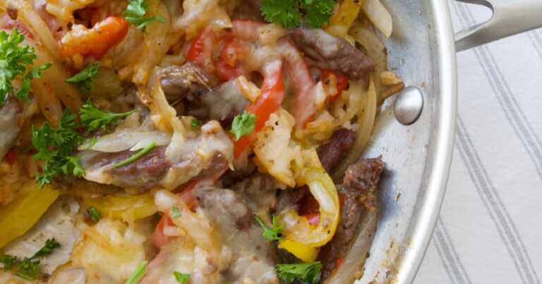 Steak Fajita Skillet Casserole